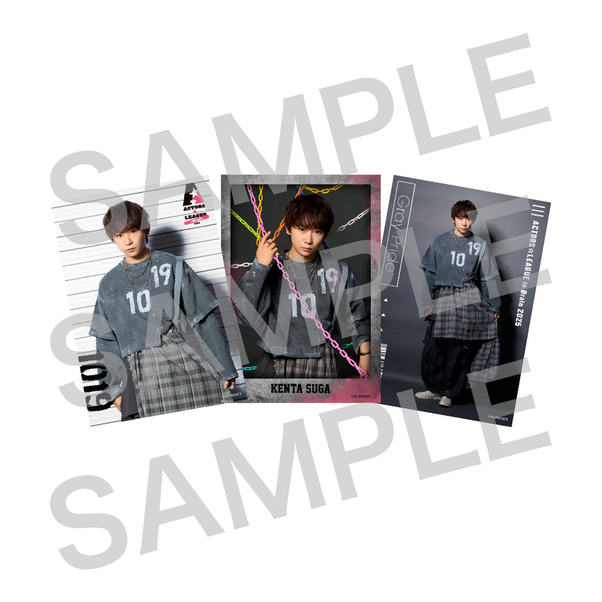 『ACTORS☆LEAGUE in Brain 2025』ブロマイド3枚セット Gray Pride