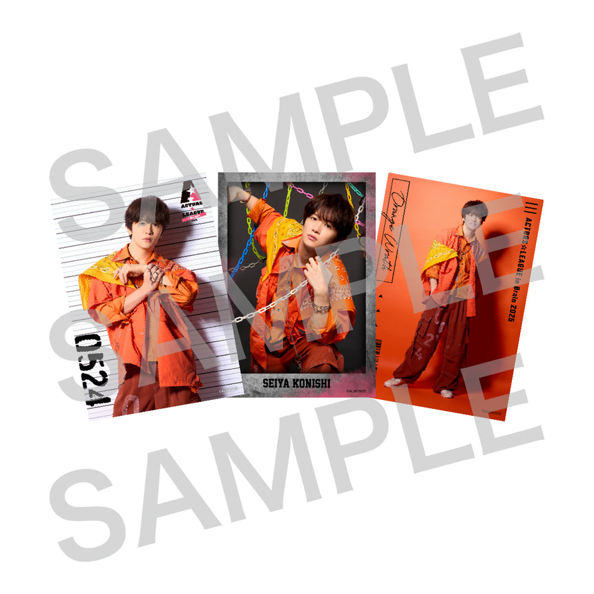 『ACTORS☆LEAGUE in Brain 2025』ブロマイド3枚セット Orange Wrath
