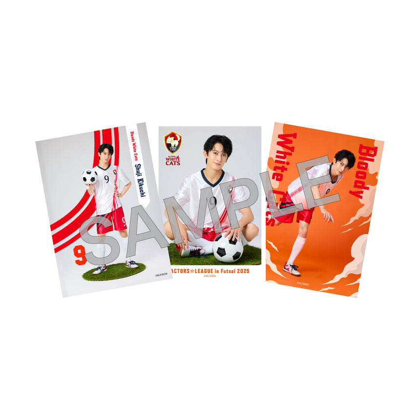 『ACTORS☆LEAGUE in Futsal 2025』ブロマイド3枚セット Bloody White Cats