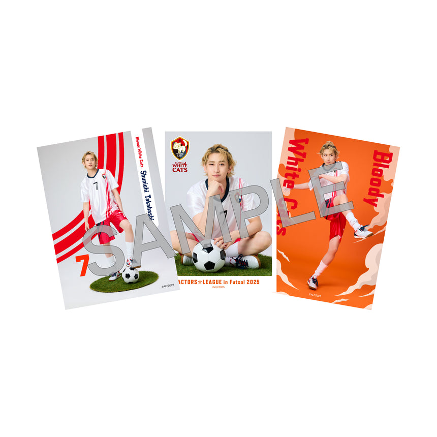 『ACTORS☆LEAGUE in Futsal 2025』ブロマイド3枚セット Bloody White Cats