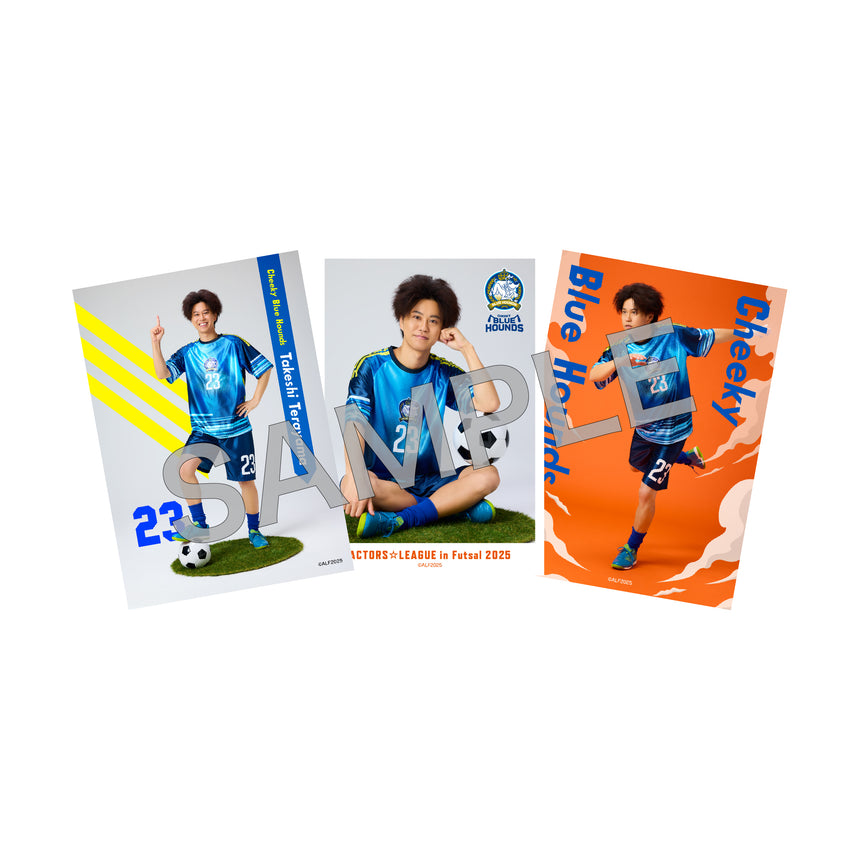 『ACTORS☆LEAGUE in Futsal 2025』ブロマイド3枚セット Cheeky Blue Hounds