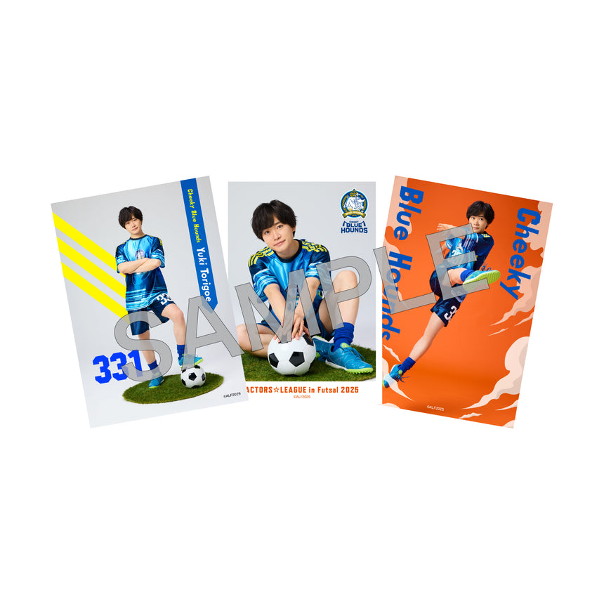 『ACTORS☆LEAGUE in Futsal 2025』ブロマイド3枚セット Cheeky Blue Hounds