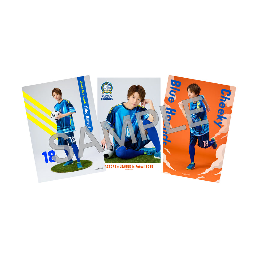 『ACTORS☆LEAGUE in Futsal 2025』ブロマイド3枚セット Cheeky Blue Hounds