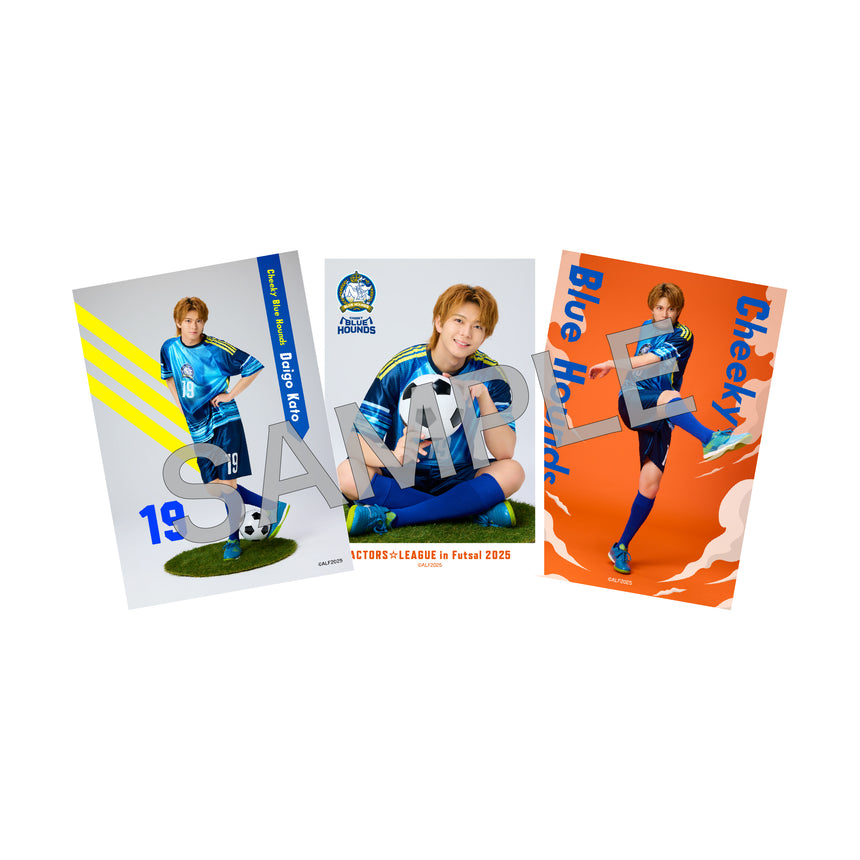 『ACTORS☆LEAGUE in Futsal 2025』ブロマイド3枚セット Cheeky Blue Hounds