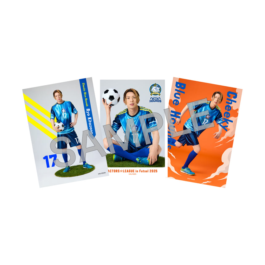 『ACTORS☆LEAGUE in Futsal 2025』ブロマイド3枚セット Cheeky Blue Hounds