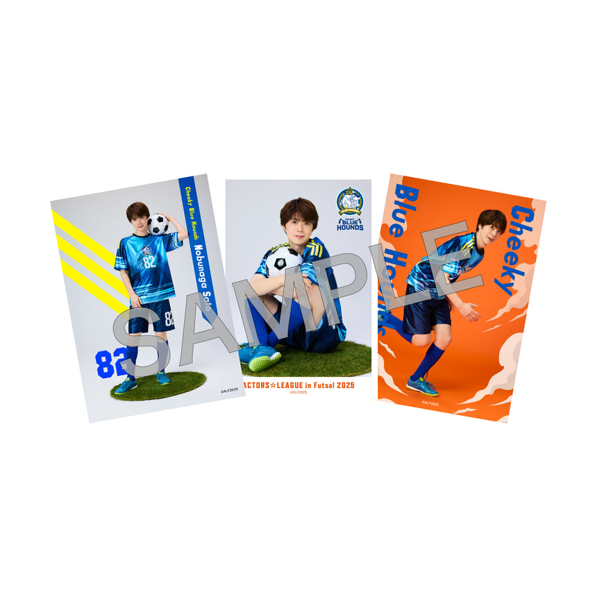 『ACTORS☆LEAGUE in Futsal 2025』ブロマイド3枚セット Cheeky Blue Hounds
