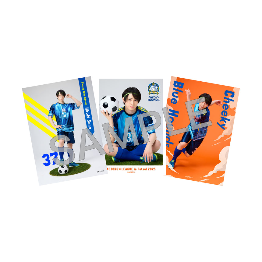 『ACTORS☆LEAGUE in Futsal 2025』ブロマイド3枚セット Cheeky Blue Hounds