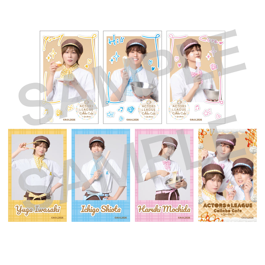 『ACTORS☆LEAGUE Collabo Cafe in SWEETS PARADISE』ランダムチェキ風カード