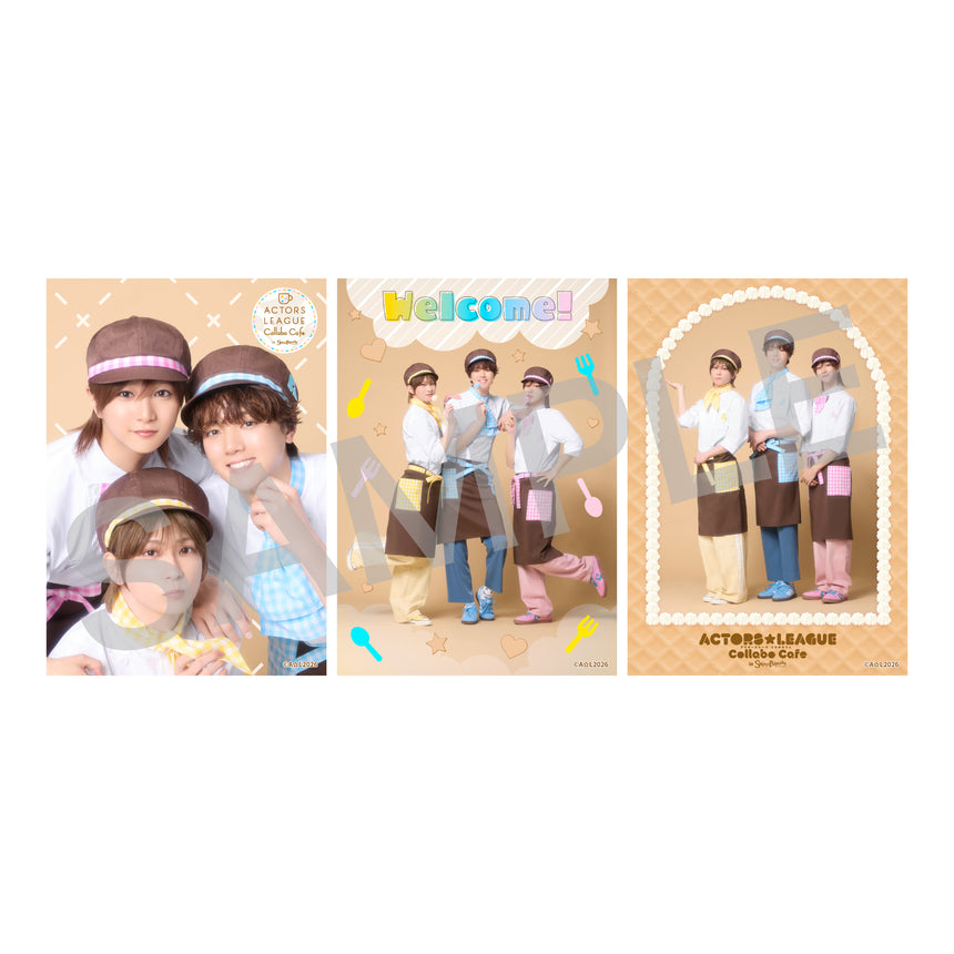 『ACTORS☆LEAGUE Collabo Cafe in SWEETS PARADISE』ブロマイド3枚セット