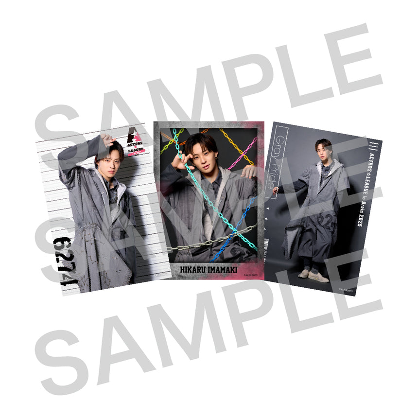 『ACTORS☆LEAGUE in Brain 2025』ブロマイド3枚セット Gray Pride