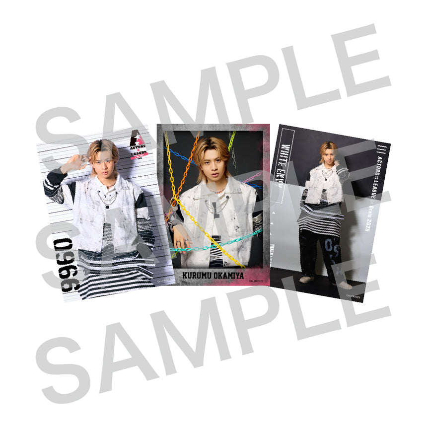 『ACTORS☆LEAGUE in Brain 2025』ブロマイド3枚セット White Envy