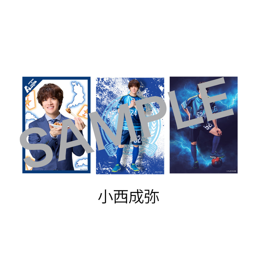 『ACTORS☆LEAGUE  in Futsal 2026』 ブロマイド3枚セット Cheeky Blue Hounds