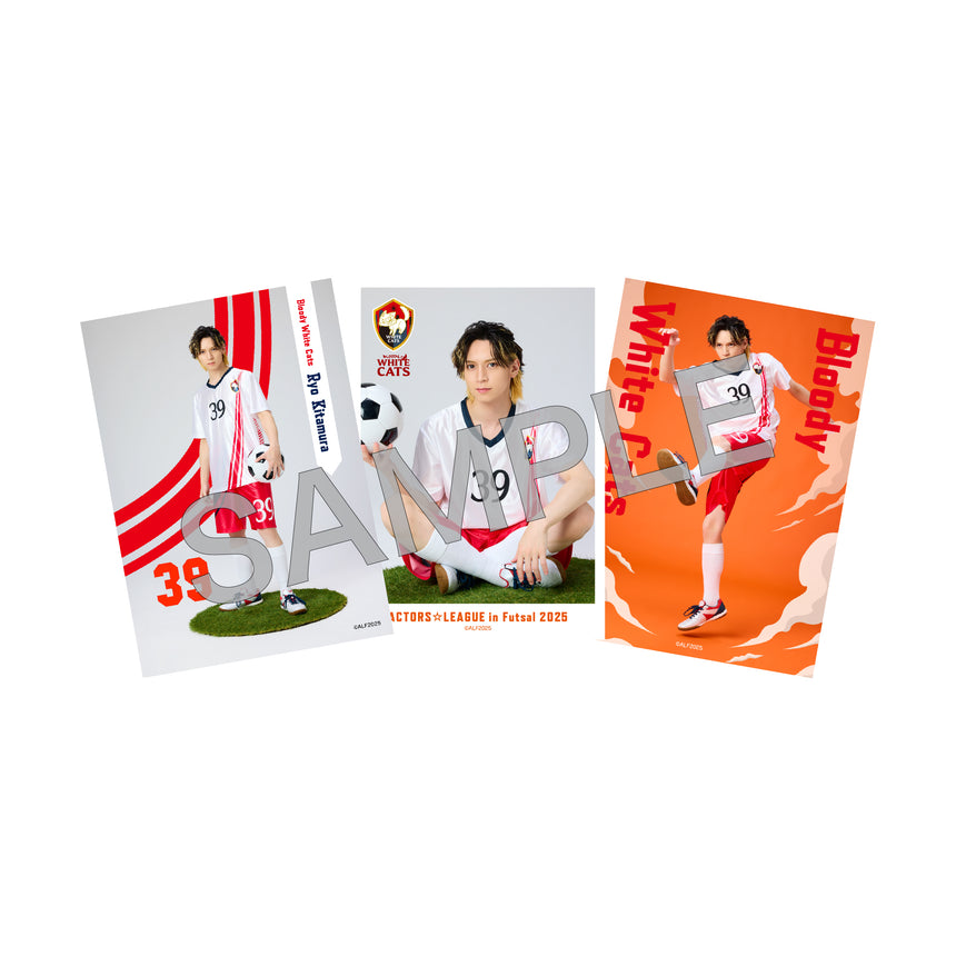 『ACTORS☆LEAGUE in Futsal 2025』ブロマイド３枚セット Bloody White Cats