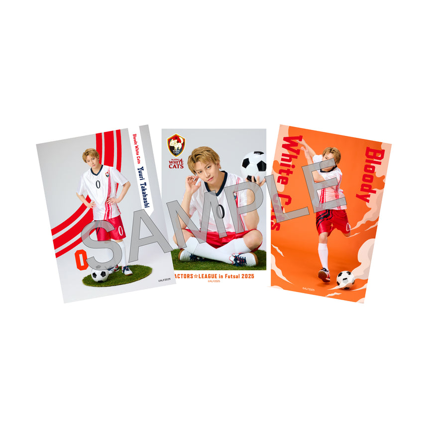 『ACTORS☆LEAGUE in Futsal 2025』ブロマイド３枚セット Bloody White Cats