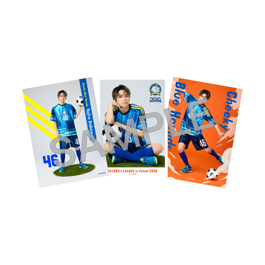 『ACTORS☆LEAGUE in Futsal 2025』ブロマイド３枚セット Cheeky Blue Hounds