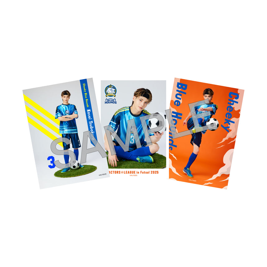『ACTORS☆LEAGUE in Futsal 2025』ブロマイド３枚セット Cheeky Blue Hounds